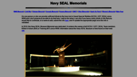 What Navysealmemorials.com website looked like in 2020 (3 years ago)
