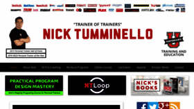 What Nicktumminello.com website looked like in 2020 (3 years ago)