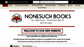 What Nonesuchbooks.com website looked like in 2020 (3 years ago)