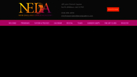 What Newenglanddanceacademy.com website looked like in 2020 (3 years ago)