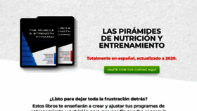 What Nutricionyentrenamiento.com website looked like in 2020 (3 years ago)