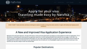 What Natvisa.com website looked like in 2020 (3 years ago)