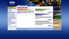 What Novyzivot.cz website looked like in 2020 (3 years ago)