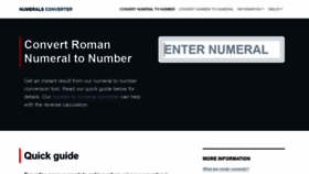What Numeralsconverter.com website looked like in 2020 (3 years ago)