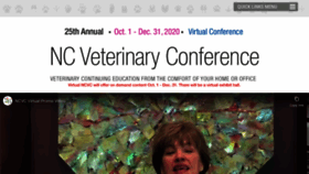 What Ncveterinaryconference.com website looked like in 2020 (3 years ago)