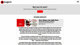What Nugs.tv website looked like in 2020 (4 years ago)