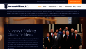 What Newmanwilliams.com website looked like in 2020 (3 years ago)