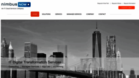 What Nimbus-now.com website looked like in 2020 (3 years ago)