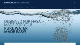 What Nanoceramwaterfilters.com website looked like in 2020 (4 years ago)