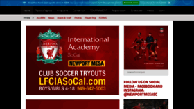 What Newportmesasoccer.com website looked like in 2020 (3 years ago)