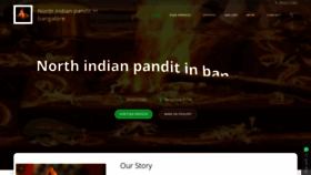 What Northindianpanditinbangalore.in website looked like in 2020 (3 years ago)