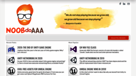 What Noobdoaaa.com website looked like in 2020 (3 years ago)