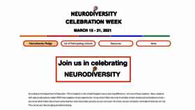 What Neurodiversity-celebration-week.com website looked like in 2020 (3 years ago)