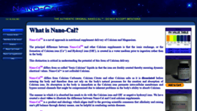 What Nanocal.com website looked like in 2020 (3 years ago)