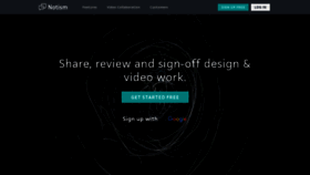 What Notism.io website looked like in 2020 (4 years ago)