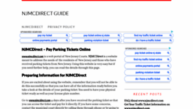 What Njmcdirectlogin.com website looked like in 2020 (3 years ago)