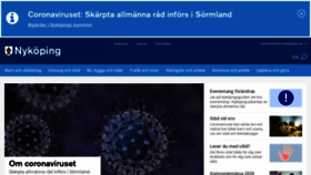 What Nykoping.se website looked like in 2020 (3 years ago)