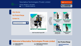 What Neumatica.in website looked like in 2020 (3 years ago)