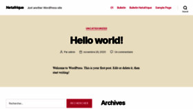 What Netafriqueburkina.net website looked like in 2020 (3 years ago)