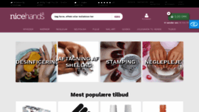 What Nicehands.dk website looked like in 2020 (3 years ago)