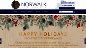 What Norwalk.org website looked like in 2020 (3 years ago)