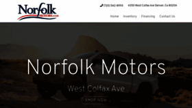 What Norfolkmotors.com website looked like in 2020 (3 years ago)