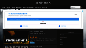 What Nexus-mods.com website looked like in 2020 (3 years ago)