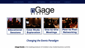 What Ngagevents.com website looked like in 2020 (3 years ago)