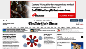 What Nyt.com website looked like in 2020 (3 years ago)