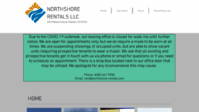 What Northshore-rentals.com website looked like in 2021 (3 years ago)