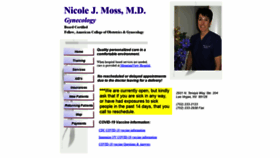 What Nicolemossmd.com website looked like in 2021 (3 years ago)