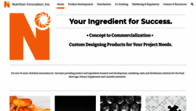 What Nutritioninnovation.com website looked like in 2021 (4 years ago)