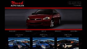 What Novakautosales.com website looked like in 2021 (3 years ago)