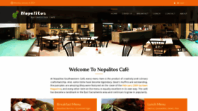 What Nopalitoscafe.com website looked like in 2021 (3 years ago)