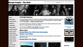 What Navajopeople.org website looked like in 2021 (3 years ago)