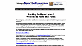 What Namethathymn.com website looked like in 2021 (3 years ago)
