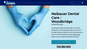 What Neibauerdentalwoodbridge.com website looked like in 2021 (3 years ago)