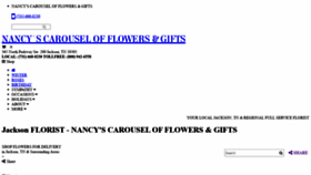 What Nancyscarouselflowers.com website looked like in 2021 (3 years ago)