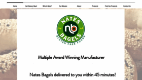What Natesbagels.com website looked like in 2021 (3 years ago)
