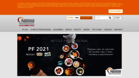 What Nestleprofessional.cz website looked like in 2021 (3 years ago)