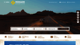 What Nomade-aventure.com website looked like in 2021 (4 years ago)