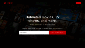 What Netflix.xyz website looked like in 2021 (3 years ago)
