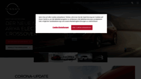 What Nissan.at website looked like in 2021 (3 years ago)