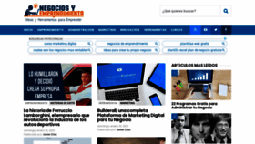 What Negociosyemprendimiento.org website looked like in 2021 (4 years ago)