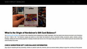 What Nordstormgiftcardbalance.com website looked like in 2021 (3 years ago)