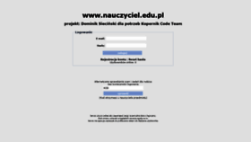What Nauczyciel.edu.pl website looked like in 2021 (3 years ago)