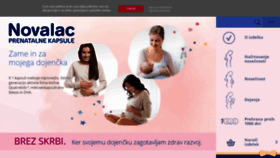 What Novalac-prenatal.si website looked like in 2021 (3 years ago)