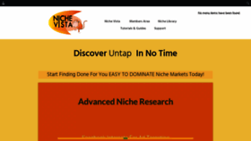 What Nichevista.com website looked like in 2021 (3 years ago)
