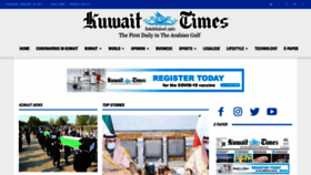What News.kuwaittimes.net website looked like in 2021 (3 years ago)