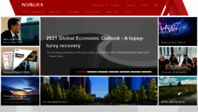 What Nomura.com website looked like in 2021 (3 years ago)